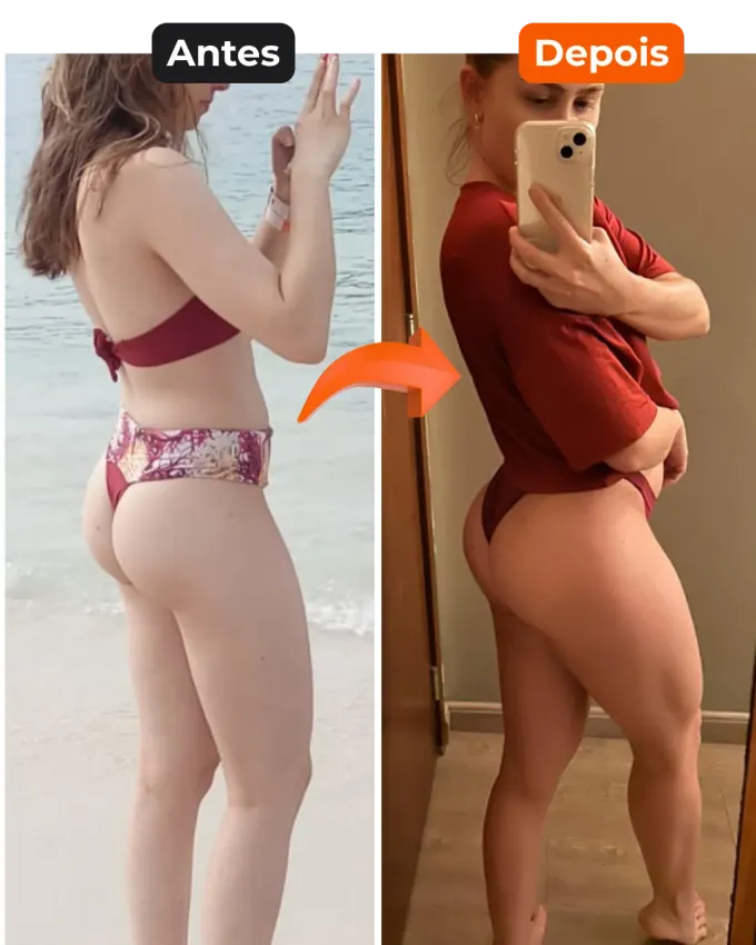 Antes e depois — aluna 3